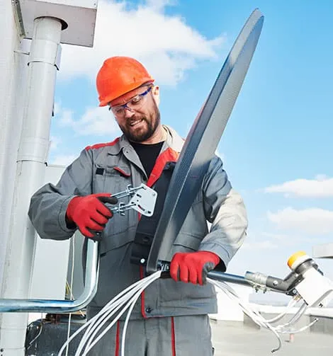 Installation d'antenne TV par un professionnel
